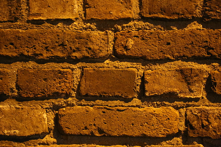 dinding, batu bata, batu, fasad, dinding batu, perbatasan, memperbaiki