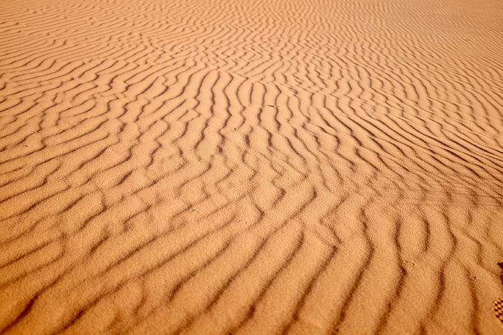 пустиня, модел, пясък, ивици, пясъчна дюна, сухо, природата