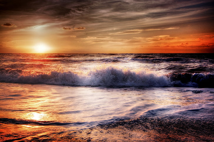 matahari, Pantai, laut, matahari terbenam, Romance, senja, musim panas