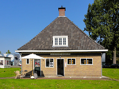 badhuis, vogeldorp, Amsterdam, byggnad, hus, exteriör, fasad