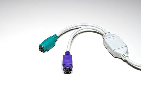 kabel, računala, pretvarač, tipkovnica, miš, PS 2, USB