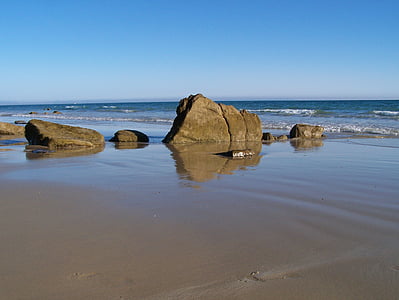 Beach, Costa, Sea, Horizon, maastik, tide, Cala