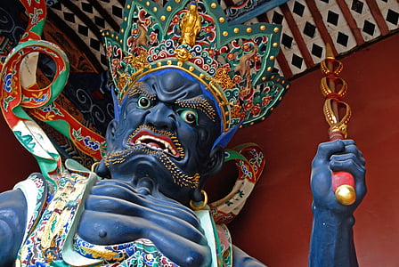 china, kunming, west mountain, temple guardian, cultures, asia, religion