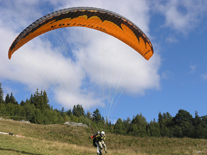 Voss, drageflyvning, Sport, Norge, risiko, paragliding