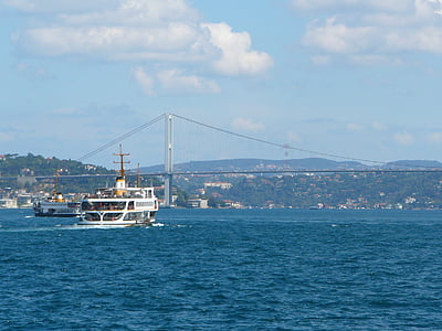 färja, Bosphorus, översätta, Frakt, transport, fartygstrafiken, passera