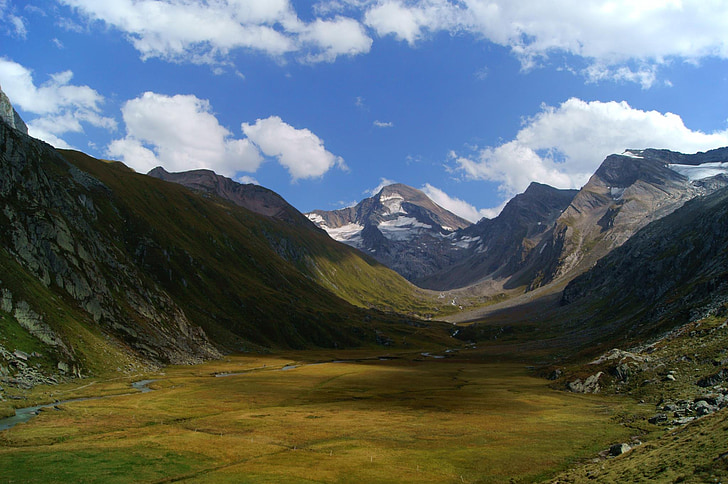 dolina ahrntal, Južna Tirolska, gore, Panorama, pogled, pohodništvo, vizija