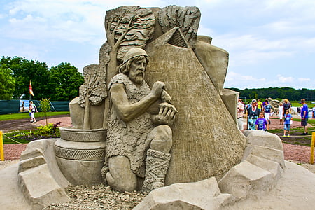 piasek, Rzeźba, rzeźby z piasku, dzieła sztuki, posąg, Azja, kultur