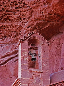 bell tower, hermitage, campaign, red sandstone, rock, architecture, wall - Building Feature