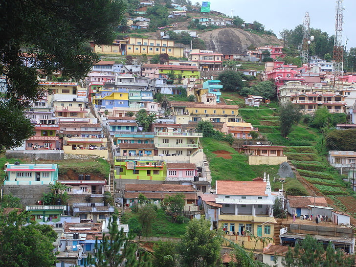 Ooty, l'Índia, muntanyes, arquitectura