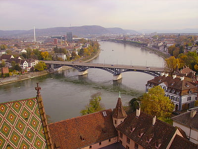 Münster, Németország, városi, város, városok, híd, építészet