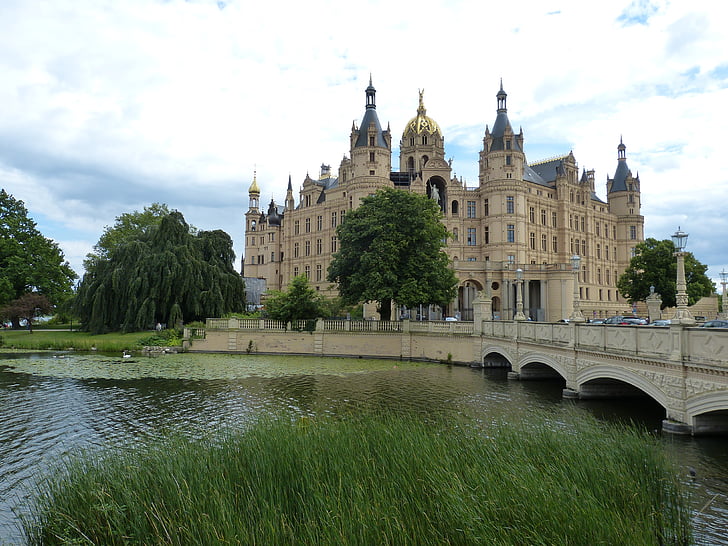 Schwerin, hrad, Mecklenburg, Mecklenburg Pomoransko, hlavné mesto štátu, historicky, Architektúra