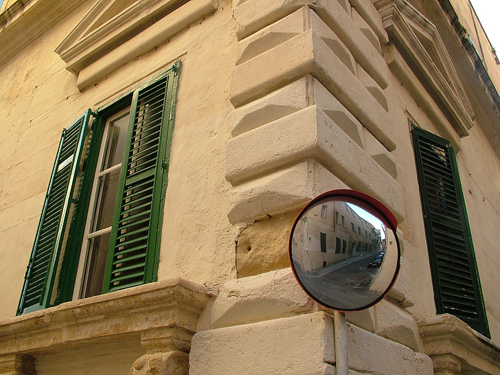 Valetta, Malta, stad, spiegel