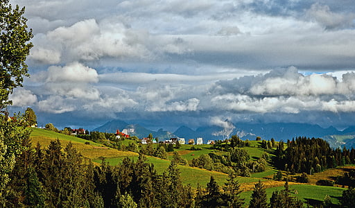 Poolse Tatra, Bergen, Podhale, Polen, Tatry, de Hoge Tatra, landschap