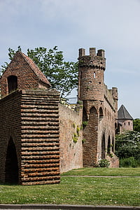 τείχος της πόλης, τοπίο, Zutphen, Ολλανδία, αρχιτεκτονική, μεσαιωνική, ιστορία