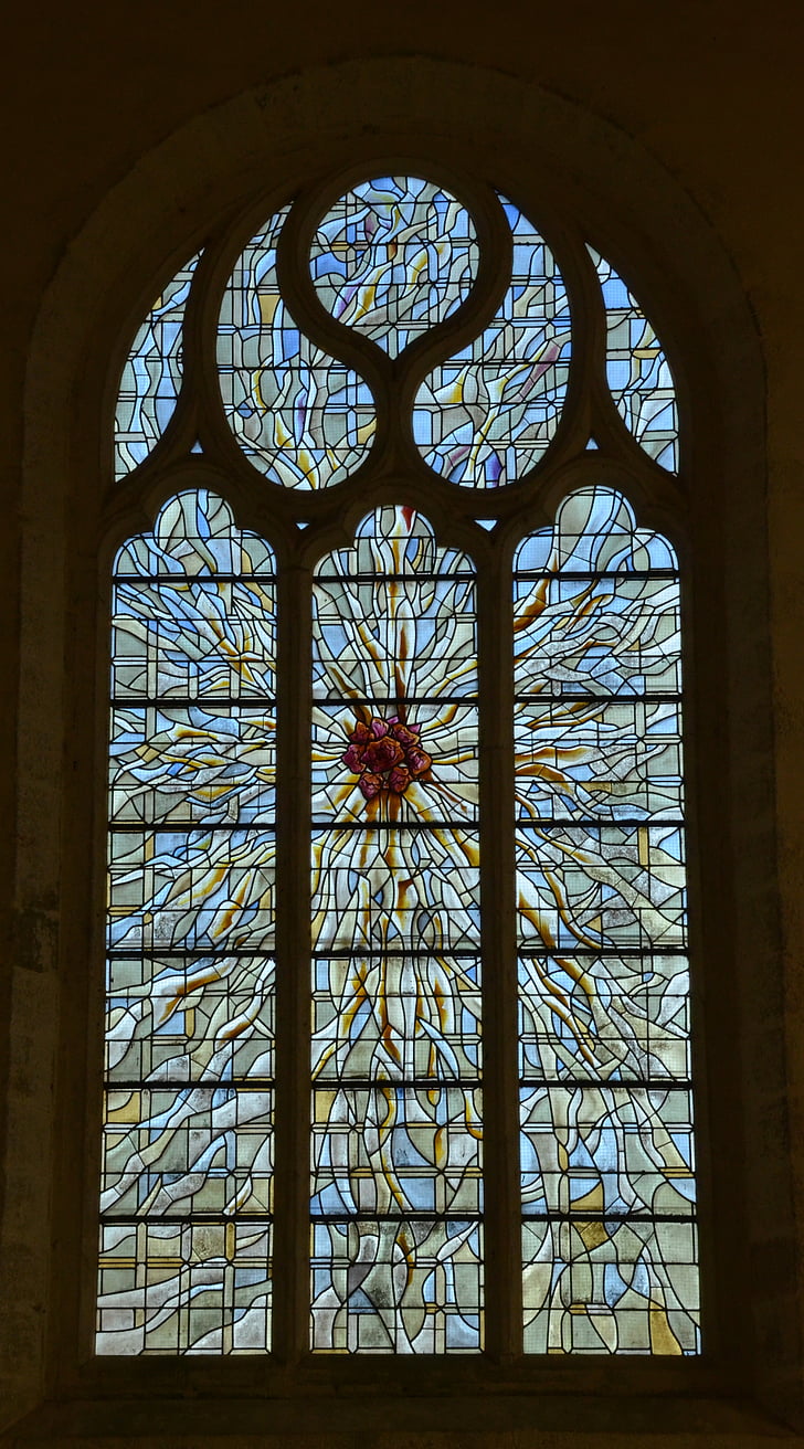 finestra, vidre, vidrieres, l'Abadia de, simetria, fe, religió