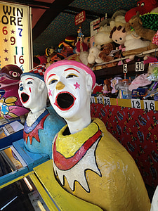 clown, ansikte, spel, cirkus, racketsporter, Australien, Carnival