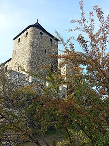 Bedzin, Замок, Башня, Польша, фортификации, средневековый, стена