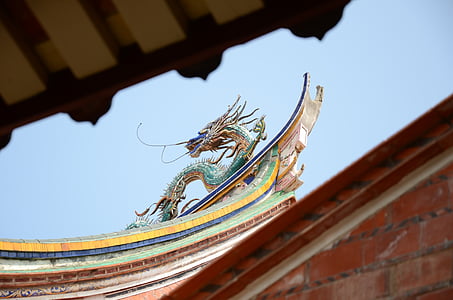 tian Cheng temple, Chóp thanh treo rèm, kiến trúc cổ