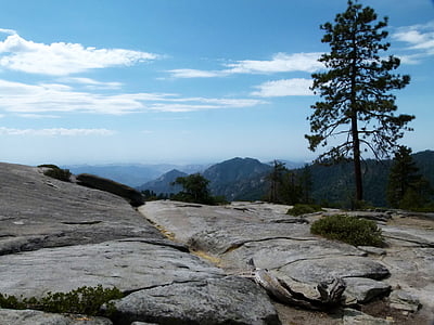 Národní park Sequoia, Kalifornie, Spojené státy americké, krajina, Příroda, vyhlídce
