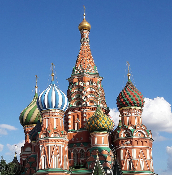 Moscou, la place rouge, Russie, Tourisme, architecture, voyage, cathedral Pokrovsky