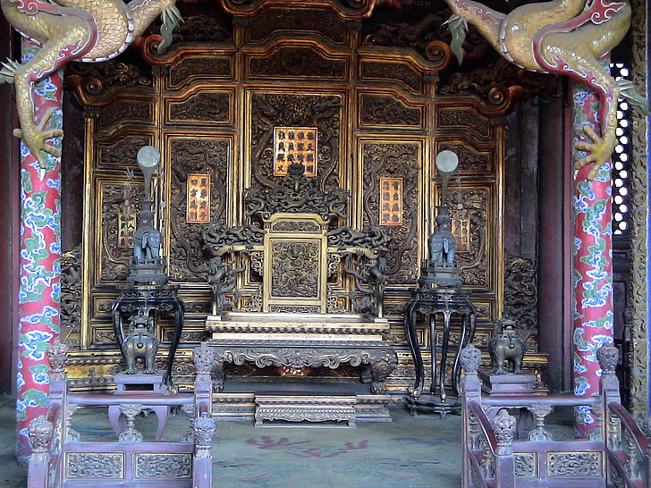 Shenyang, Liaoning, China, 2006, Palast, berühmte, Thron