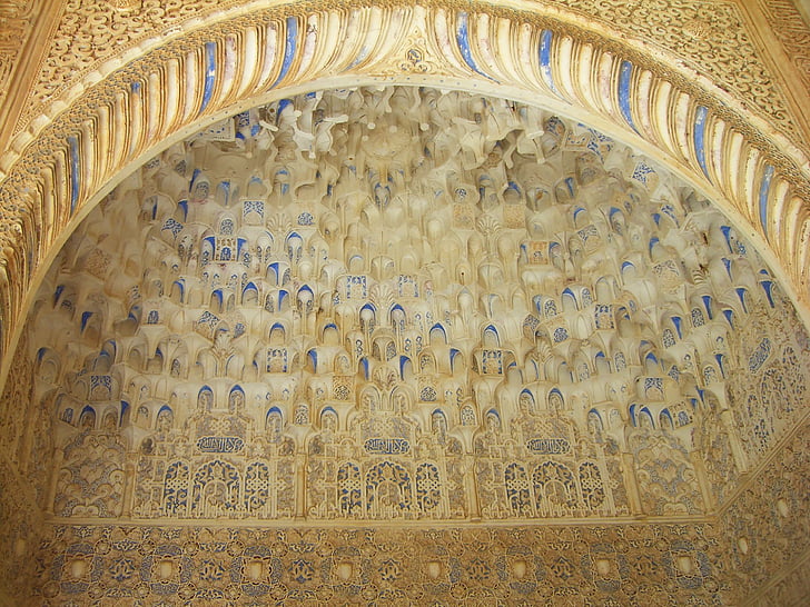 Alhambra, Granada, Arabski, Architektura, Struktura, koc, Vault