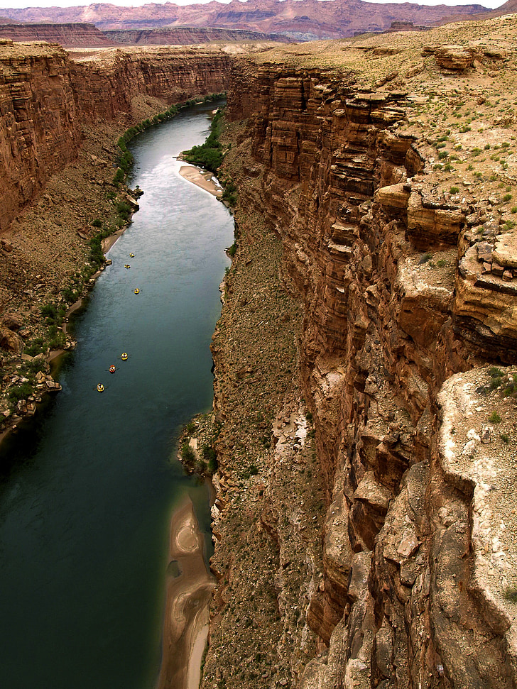 márvány és a kanyon, Arizona, Amerikai Egyesült Államok, Colorado river, piros, sziklák, táj