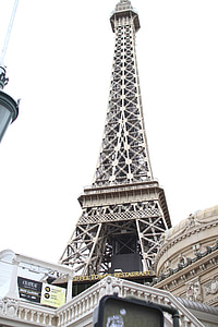 Vegas, hamis, Párizs, Eiffel, torony, replika, Franciaország