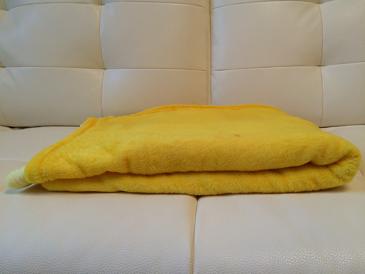жълто, одеяло, жълт одеяло