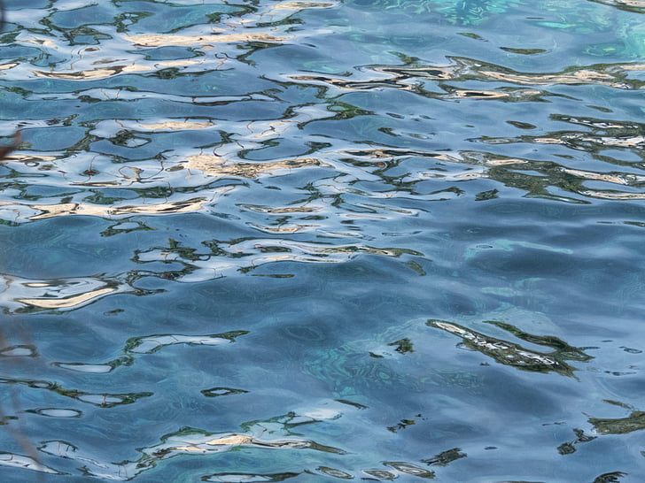 superfície, l'aigua, Reflexions, transparents, blau, líquid, clar
