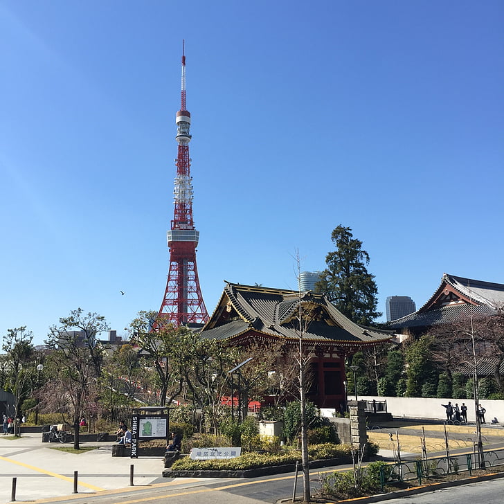 Tokyo, Japonia, Azja, Miasto, punkt orientacyjny, Widok, Architektura