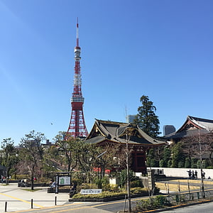 Tokió, Japán, Ázsia, város, Landmark, nézet, építészet