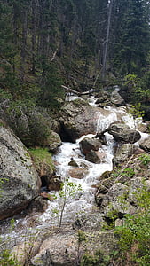 vodopád, kameny, Rocky, Příroda, voda, krajina, řeka