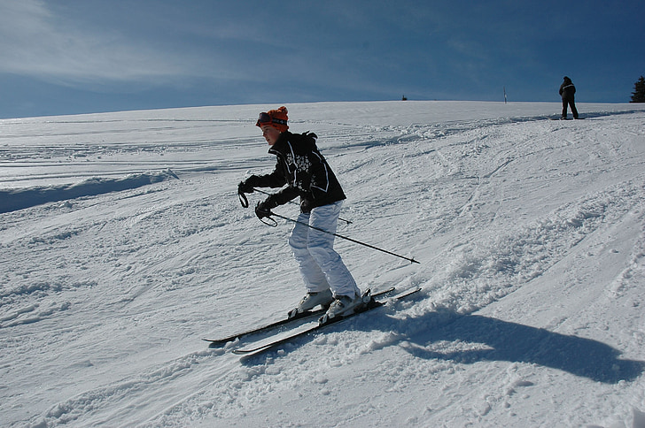 ski, sky, winter, snow, mountain, cold, white