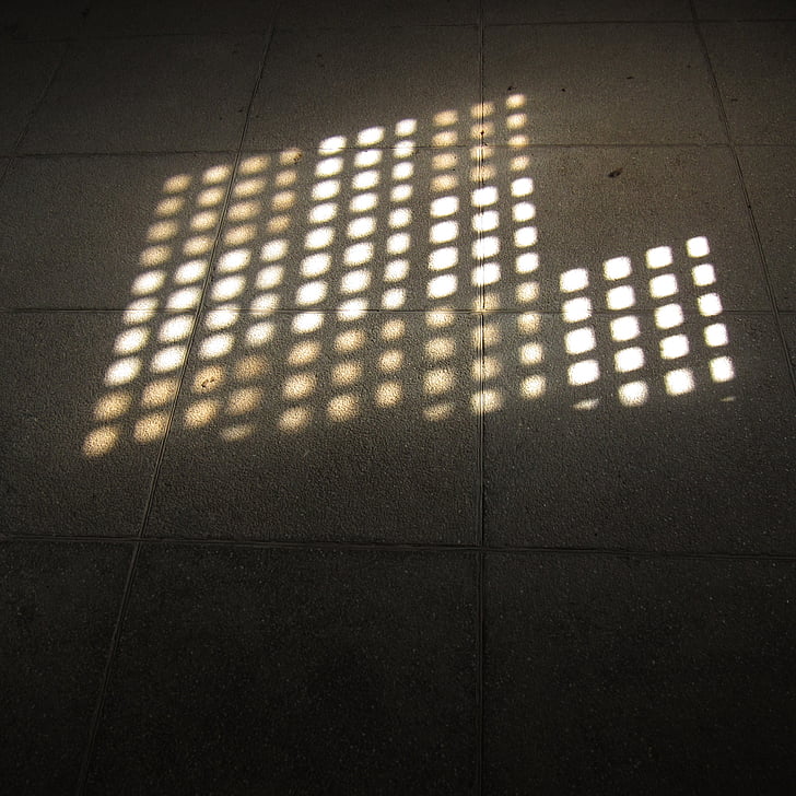 shadow, light, grid, windows
