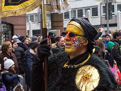 karneval, liikuda, tänava karneval