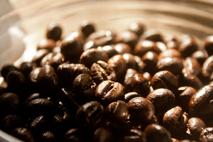 kava, kavna zrna, pražena, aromo, rjava, kofein, espresso