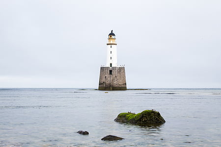 Lighthouse, Skotland, havet, kyst, UK, udendørs, kystlinje