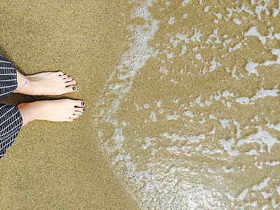 mar, Mar do Japão, Praia de banho, naksan, dedo do pé, ondas, areia