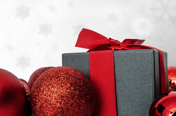 décoration, rouge, temps de Noël, boule de Noël, carte de Noël, blanc, Sparkle