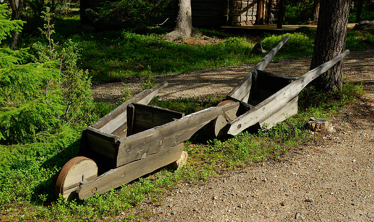 wheelbarrow, gardening, tool, transport