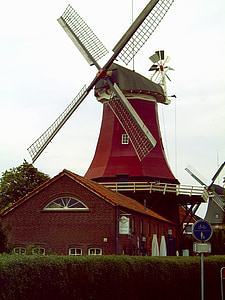 Windmühlen, Friesland, Stimmung, Urlaub, Fernweh