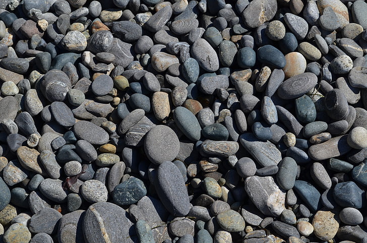 stenen, rotsen, grijs, geologie, natuur, rustige, Zen