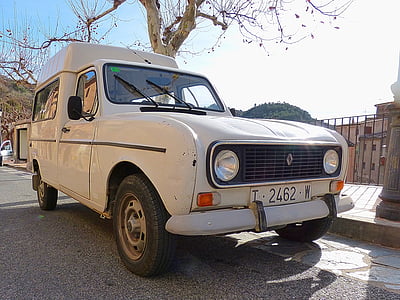 Van, vieux, Vintage, Renault f6, Renault 4l