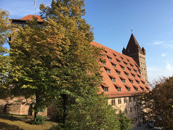 Nuremberg, Suiza francos, edad media, casco antiguo, históricamente, Baviera, edificio
