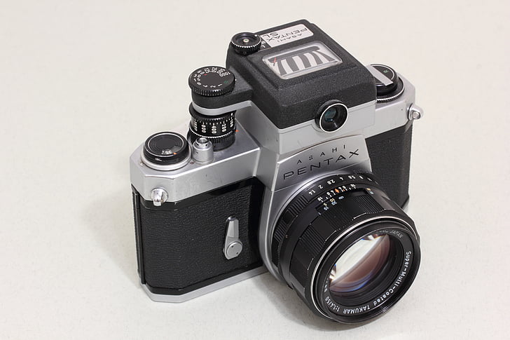 Asahi, Pentax, óptico, Japão, SLR, 35mm, câmera de filme