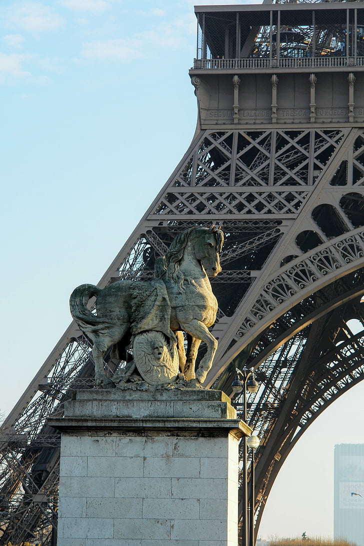 Francja, Le tour eiffel, Paryż, atrakcje turystyczne, atrakcją, punkt orientacyjny, konstrukcja stalowa