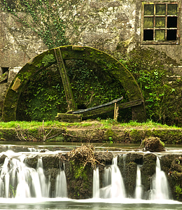 watermill, forjães, esposende, portugal, water, old building