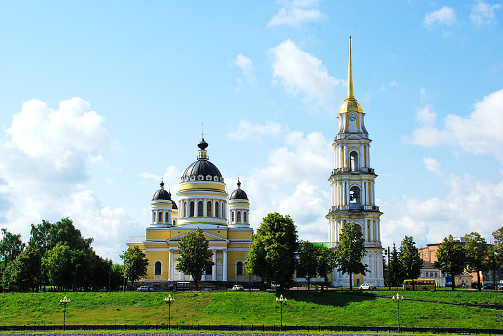 ryabinsk, Volga, templom, székesegyház