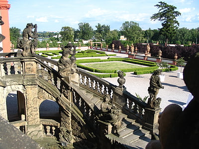 프라하, 성, 체코어, 관광, 역사적인, 건물, 랜드마크